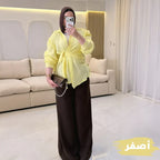 شميز إيلين كافية — فستان نسائي خامة ناعمة Lara Store