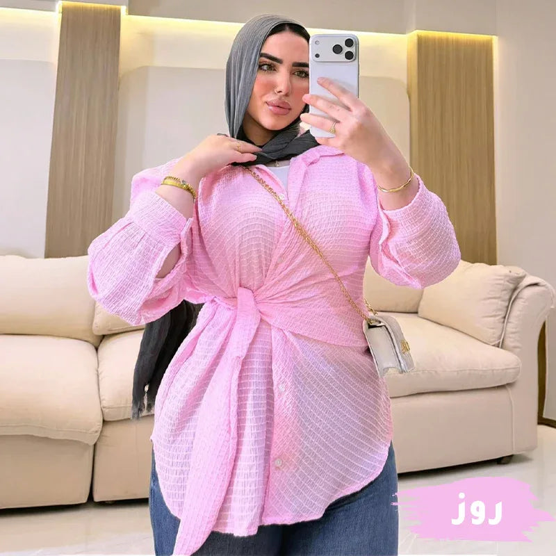 شميز إيلين من الخلف — فستان نسائي بتصميم أنيق Lara Store مصر