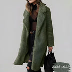 Lucky Coat بالطو فرو رمادي داكن — ملابس شتوية نسائية راقية مصر