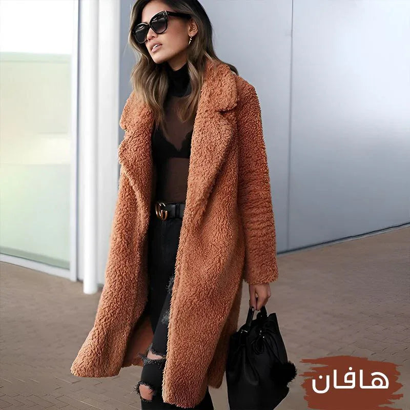 Lucky Coat بالطو فرو ناعم مستورد — إطلالة أنيقة شتوية نسائية
