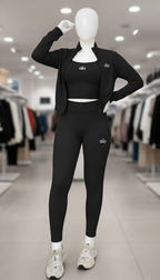 FiT SET رياضي مينت — طقم رياضي نسائي 3 قطع خفيف ومريح