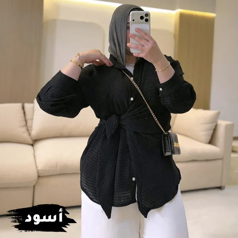 شميز إيلين روز — فستان نسائي وردي ناعم خفيف مصر